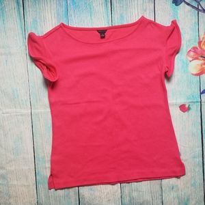 Ann Taylor  coral cap sleeve top size XS